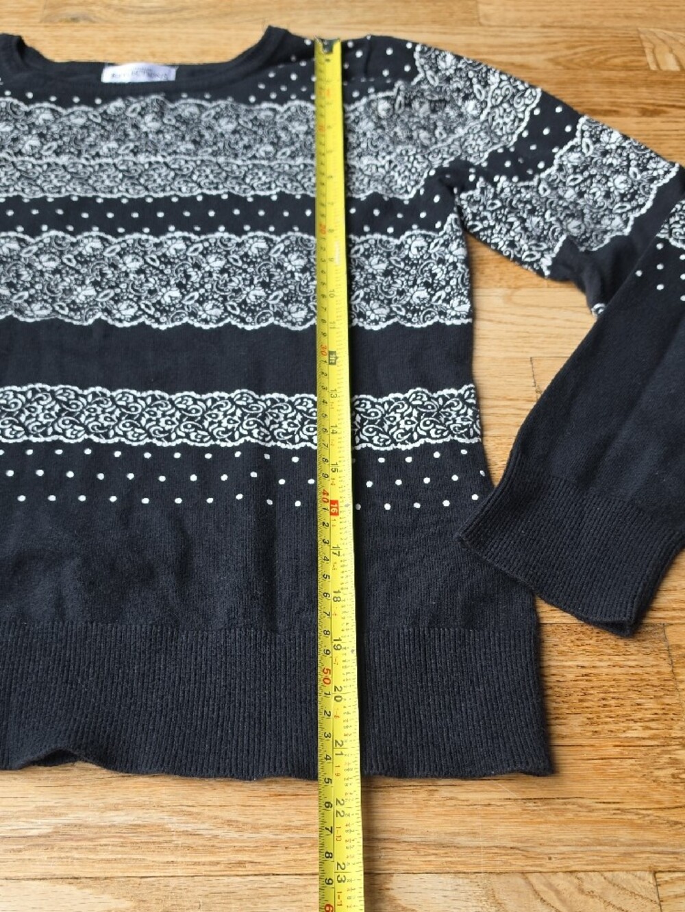 (M) Northern Reflections Crewneck Sweater Floral Polka Dot Base Layer Grandma - Picture 6 of 9